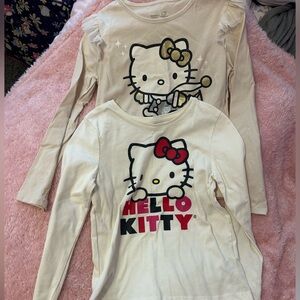 Hello Kitty Cream and Red Long Sleeve Tee